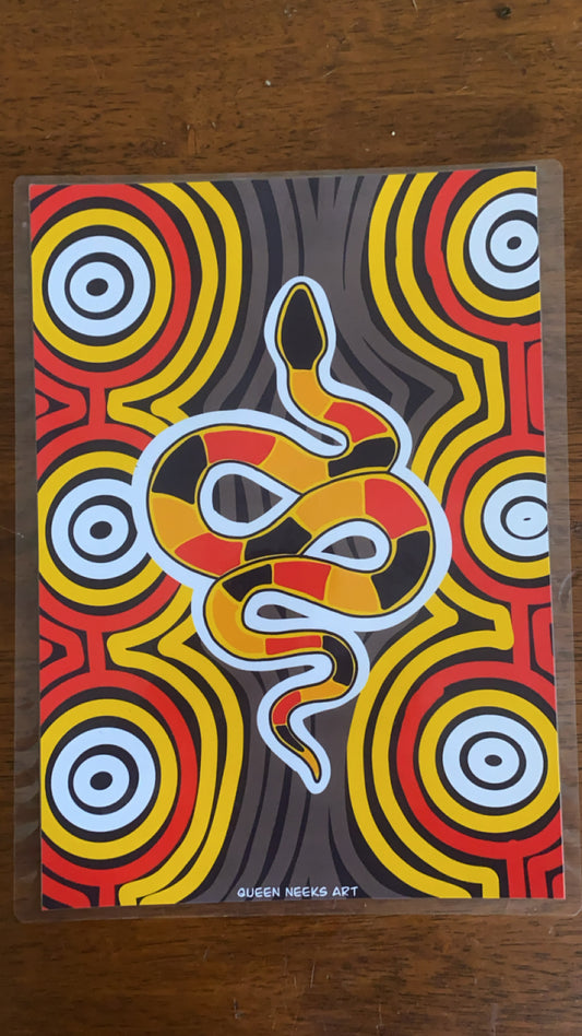 Indigenous Poster “Snake”