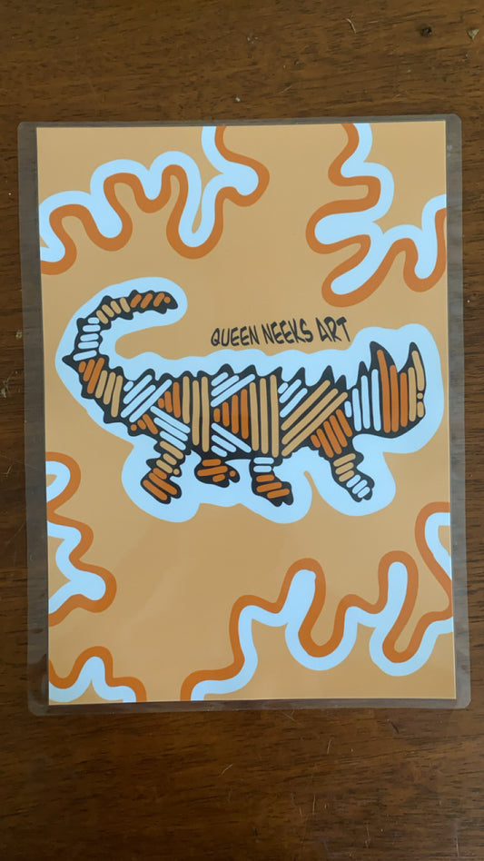 Indigenous Poster “Thorny Devil Lizard”