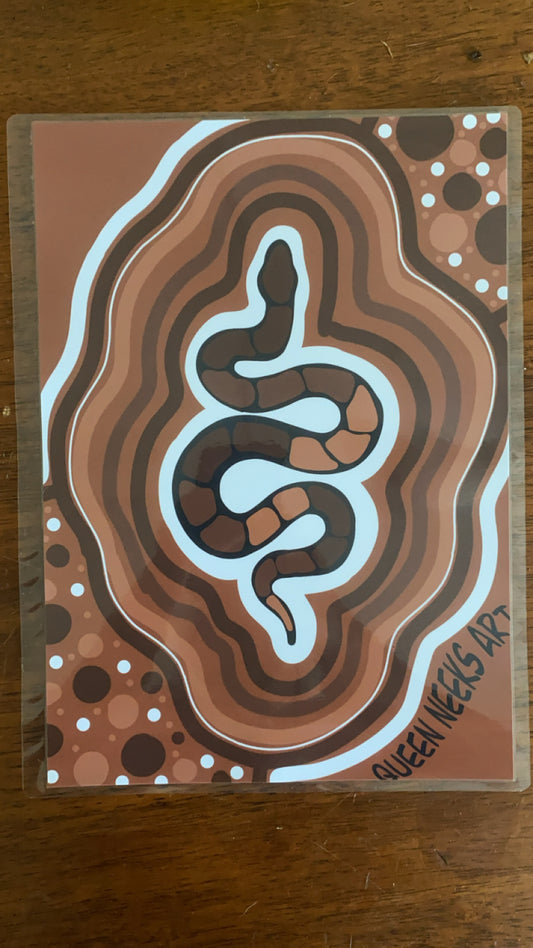 Indigenous Poster “Snake”